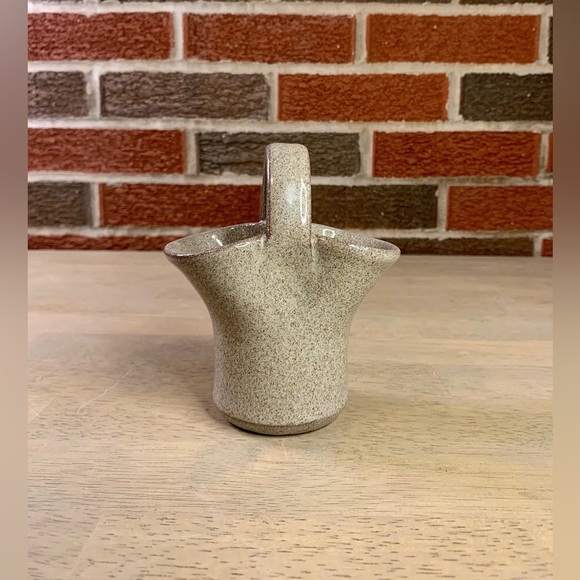 Rare Winthrop WA speckled glaze "tree" basket Almquist Old Time Pottery - Picture 3 of 9